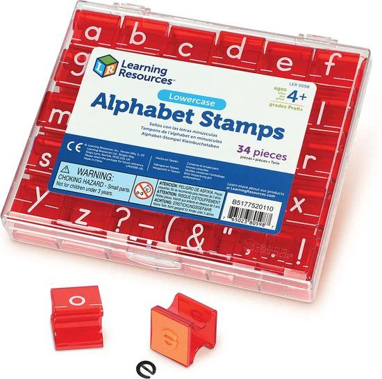 Learning Resources Alfabet stempels kleine letters en leestekens (34 stuks)