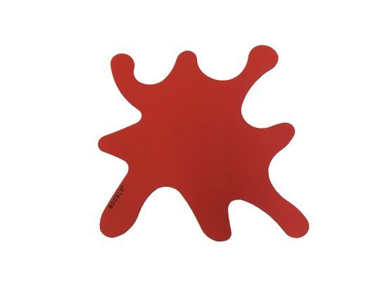 NOOBLU - leren onderlegger - SPLASH 40 - donkerrood leer - 7433657963931