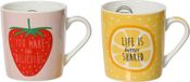 Decoris Mok Porselein 250ml Aardbei/Sinaasappel