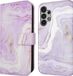 iMoshion Hoesje Samsung Galaxy A32 (5G) - Book Case - Paars / Purple Marble