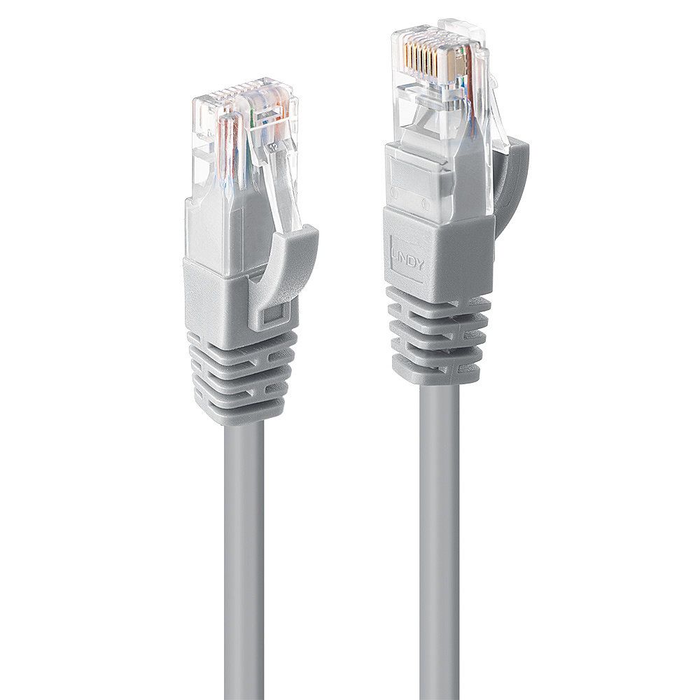 LINDY 48003 Netwerkkabel 2m Grijs