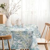 MARTINA HOME Tafelkleed van hars, Donau, blauw, 140 x 140 cm