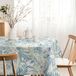 MARTINA HOME Tafelkleed van hars, Donau, blauw, 140 x 140 cm