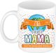 Bellatio Decorations Naam mok mama Mia - wit - keramiek - 300 ml