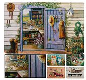 LucaHome Acryltapijt met antislip onderkant, 51 x 75 cm, met zeer realistische print, deurmat voor binnen en decoratie