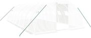 vidaXL Tuinkas met stalen frame, wit, 32 m², 8x4x2 meter