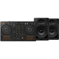 Pioneer DJ DDJ-FLX4 + DM-50D Zwart Bundle