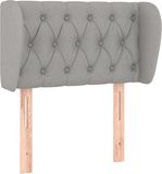 vidaXL Hoofdbord Stof Lichtgrijs 83x23x78/88 cm