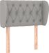 vidaXL Hoofdbord Stof Lichtgrijs 83x23x78/88 cm