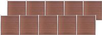 vidaXL Composiet Schutting 1737x186 cm Bruin