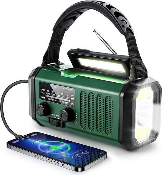 Handslinger radio voor noodgevallen - 10.000 mAh - outdoor camping survival gear