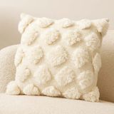 Milton & Oldbrook Sierkussen 45 x 45 cm Inclusief Vulling Kaunas Wit