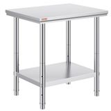 VEVOR Table de Travail Cuisine Inox 60X76X80 cm
