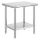 VEVOR Table de Travail Cuisine Inox 60X76X80 cm