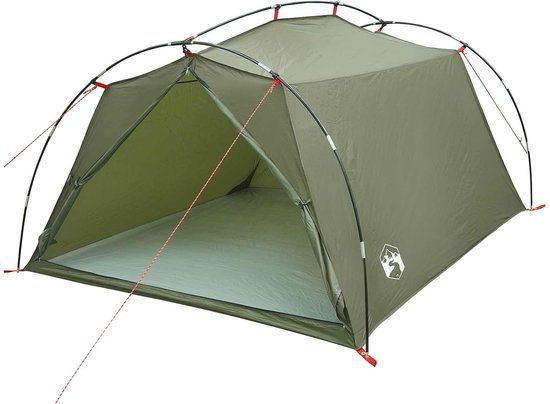 vidaXL Tunneltent 2-persoons Olijfgroen Polyester