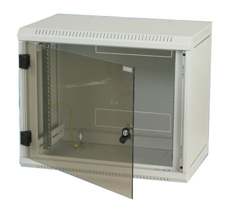 Triton RBA-18-AS5-CAX-A1 19" Rack Wall-mount 18U/500 glass door - grijs