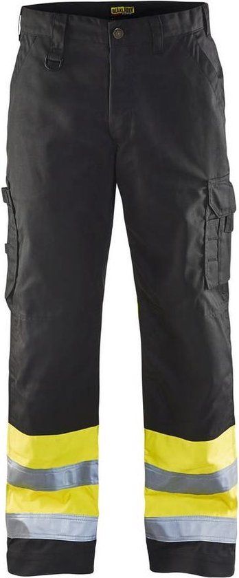 Blåkläder Werkbroek High Vis 1564-1811 - Zwart/High Vis Geel - C52