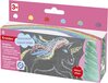Eberhard Faber Stoepkrijt Unicorn - 6 stuks - Glitterkleuren - EF-526560