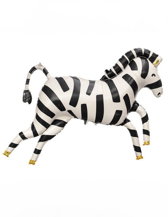PARTYDECO Zebra folieballon 115 x 85 cm