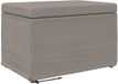 vidaXL Kruk Taupe 61 x 41 x 40 cm Stof en Geëngineerd Hout