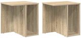 vidaXL Table d'appoint 2 pièces Sonoma Chêne 37 x 32 x 40 cm Bois traité