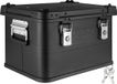 Trucky Aluminium kist met deksel, 30 liter, zwart
