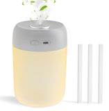 Humidificateur mini - Rechargeable - Lumière chaude - 650 ml - Modèle de table pour chambre à coucher