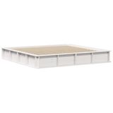 vidaXL Bedframe, wit, 200 x 200 cm, massief grenenhout