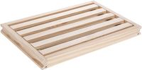 Cm Brood snijplank met kruimel opvangbak - 33 x 22 cm - blank hout