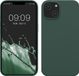 kwmobile telefoonhoesje geschikt voor Apple iPhone 14 - Hoesje met siliconen coating - Smartphone case in mosgroen