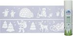 Merkloos / Sans marque Jja Showroom And Head Office Kerst sfeer raamsjablonen met ECO spuitsneeuw - Mix van 9x soorten - 24 x 60 cm - raamdecoraties
