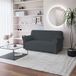 Italian Bed Linen Elastische bankovertrek IRIS met volledige afdekking, donkergrijs, 2-zits