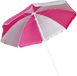 Merkloos / Sans marque Parasol Roze/wit D120 cm incl. draagtas parasolharing 49 cm
