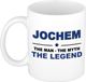 Bellatio Decorations naam cadeau mok - Jochem - man myth legend - koffiemok - 300 ml - collega - vaderdag