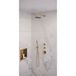 Brauer Gold Edition regendoucheset gebogen muurbuis en staafhanddouche Ø20cm goud