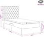 vidaXL Bed met opbergruimte en matras Donkergroen 100 x 200 cm Fluweel