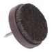 Adsamm FP-N-BR-24-100 FP-N-BR-24 100 x viltdoppen met spijker, bruin, Ø 24 mm