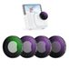 NEEWER ND Filterset compatibel met Insta360 Go Ultra (CPL/ND8/ND16/ND32), om vast te schroeven, ronde polarisator, lensfilter, neutrale dichtheid, optisch glas, HD, dun frame, Action Camera Acessorio