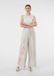Comma Broek W34 X L34 Lichtbeige Lyocell Linnen Gebloemd Regular Fit