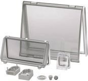 Fibox L 24 II 3730776 Zichtvenster Deksel transparant, Met scharnier (l x b) 248 mm x 218 mm Polycarbonaat Helder 1 stuk(s)