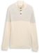 Tom Tailor - Troyer gebreide trui met knoopsluiting - Maat XXXL - offwhite grey plated mouline
