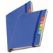 Merkloos / Sans marque Schoolschrift / notitieboekje - Pakket van 4x stuks - A6 formaat - 70 gelinieerde pagina's - blauw - met balpen