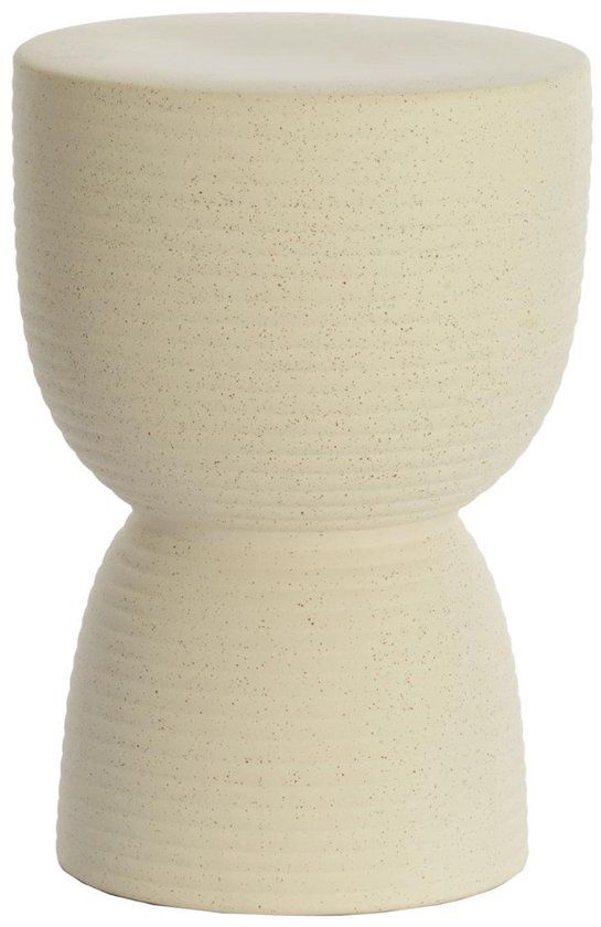 Light & Living Bijzettafel Finca - Wit - 28.5x28.5x42cm