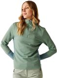 Dare2b Iced Core Stretch Sweatshirt Met Halve Rits Groen 40 Vrouw