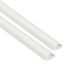 D-Line Kabelgoot, 2 stuks, Halfronde Kabelgoot, Kan Worden Geschilderd, Zelfklevende Snoerbeschermer, Verbergen Van Tv-Kabels, Kabelbeheer – 2 X 20 Mm (B) X 10 Mm (H) X 1 Meter Lang (2 Meter) – Wit