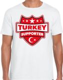 Bellatio Decorations Turkey supporter schild t-shirt wit voor heren L
