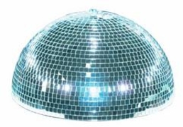 EUROLITE Half mirror ball 20cm