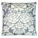 Paoletti Melrose Kussensloop, Kussen, Leisteen Blauw, 50 x 50 cm