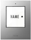 m-e modern-electronics 41302 Zender voor Draadloze deurbel Verlicht, Met naambord