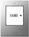 m-e modern-electronics 41302 Zender voor Draadloze deurbel Verlicht, Met naambord
